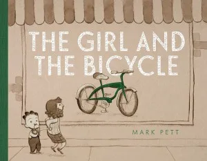Cover image of Girl and Bicycle, depicting a girl looking into a shop window