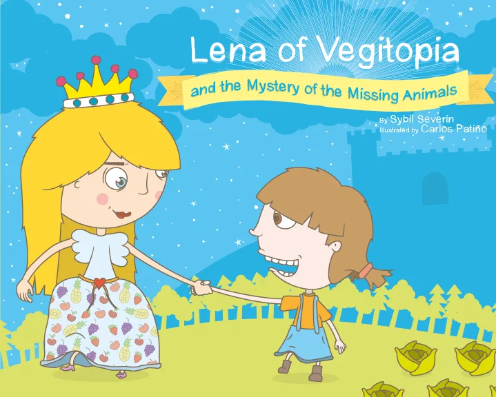 Cover image of Lena of Vegitopia, a vegan fairytale book, for review on Vegbooks